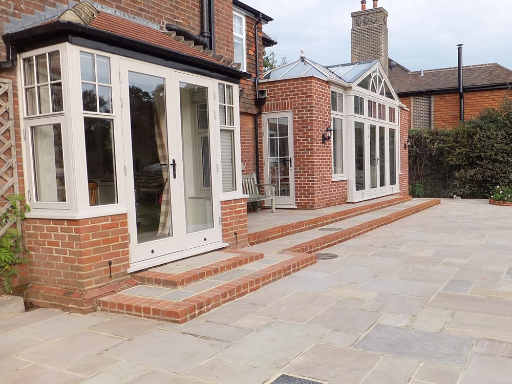 ORANGERY PROJECT STORY.  Reconstructed terrace completes the orangery build project
