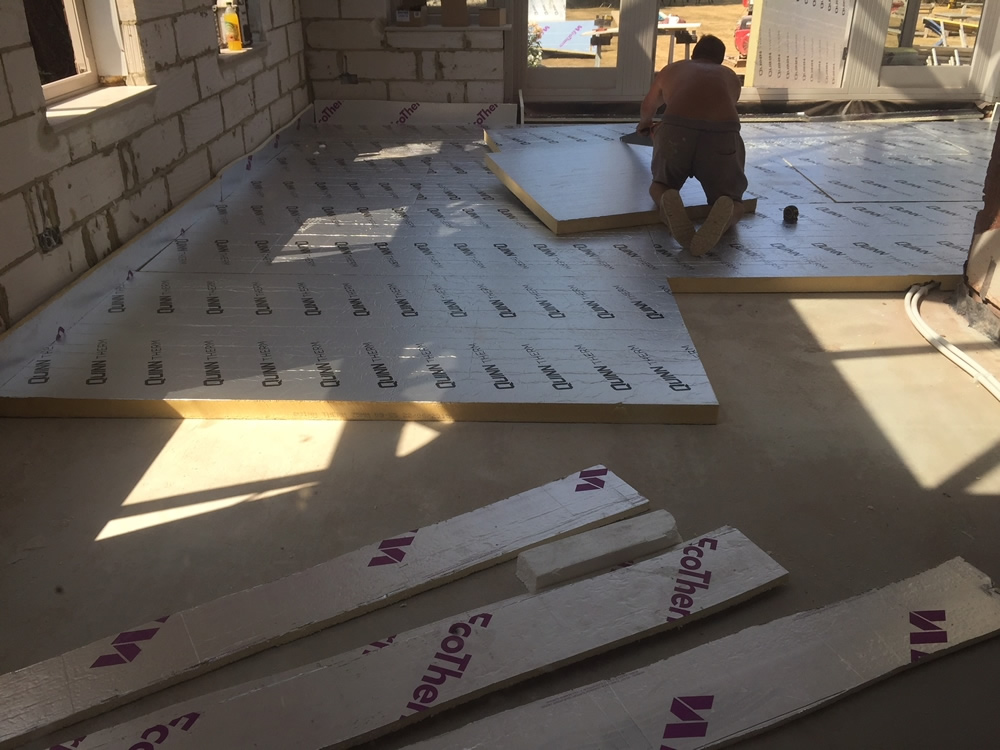 ORANGERY PROJECT STORY - Quality insulation over orangery concrete slab