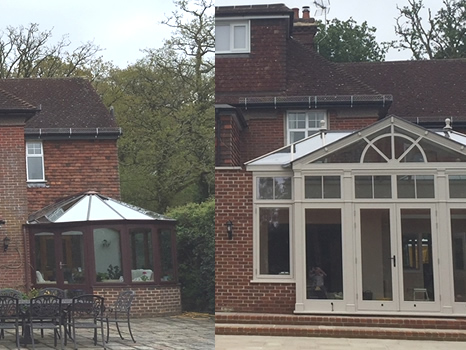 Conservatory to Orangery Conversion