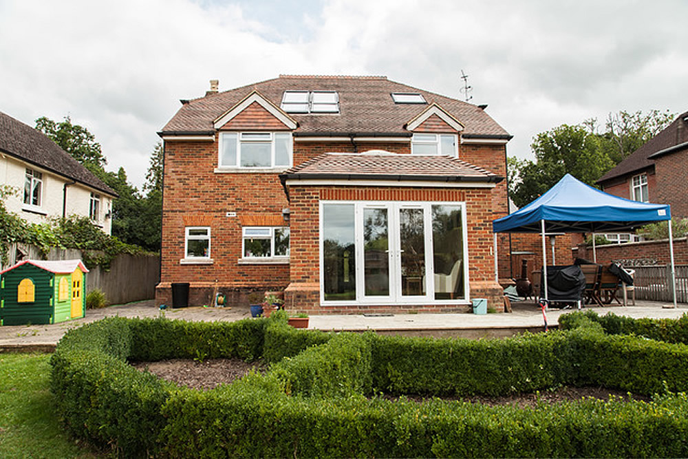 Conversion of a small extension into a large orangery